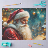 Father Christmas Reading by Lantern Light |  薄葉紙 (クラフト)