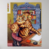 Father(Daddy) cat, Louis Wain ポスター (正面)