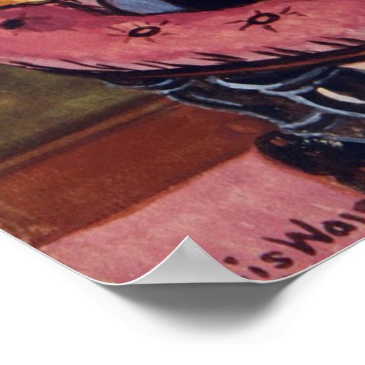 Father(Daddy) cat, Louis Wain ポスター (角)