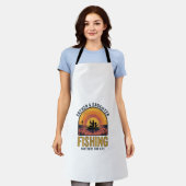 Father Daughter Fishing Partners for Life Shirt De エプロン (着用した状態)