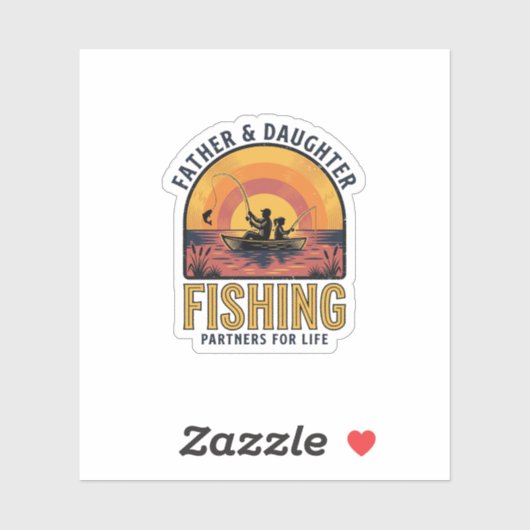 Father Daughter Fishing Partners for Life Shirt De シール (シート)