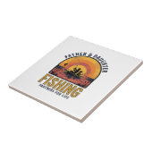 Father Daughter Fishing Partners for Life Shirt De タイル (側面)
