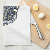 Father Day Mechanic Dad Shirt Funny Working Dad Gi キッチンタオル (四つ折り)
