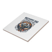 Father Day Mechanic Dad Shirt Funny Working Dad Gi タイル (側面)