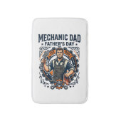 Father Day Mechanic Dad Shirt Funny Working Dad Gi バスマット (正面縦)