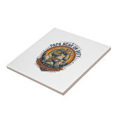 Father Day Papa Bear On Duty Shirt Funny Animal Da タイル (側面)