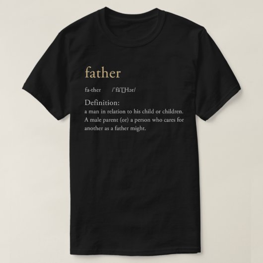Father defined on a tシャツ (デザイン正面)