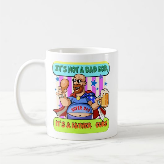 Father Figure — Super Dad Edition コーヒーマグカップ (左)