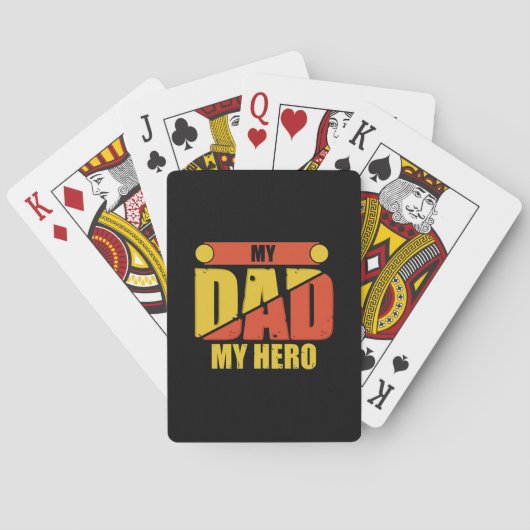 Father Gift | My Dad My Hero トランプ (裏面)
