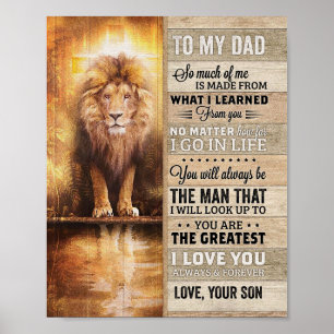 Father Gift To My Dad I Love You So Much ポスター