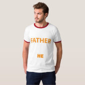 Father he Men's Basic Ringer Tシャツ (正面フル)