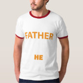 Father he Men's Basic Ringer Tシャツ (正面)