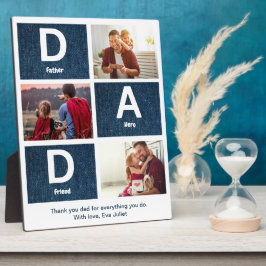 Father Hero and Friend Greetingフォトコラージュ フォトプラーク