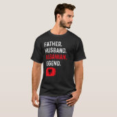 Father Husband Albanian Legend Proud Dad Albania F Tシャツ (正面フル)