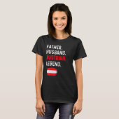 Father Husband Austrian Legend Proud Dad Austria F Tシャツ (正面フル)