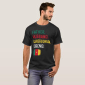 Father Husband Cameroonian Legend Proud Dad Camero Tシャツ (正面フル)