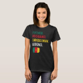Father Husband Cameroonian Legend Proud Dad Camero Tシャツ (正面フル)
