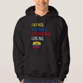 Father Husband Ecuadorian Legend Proud Dad Ecuador パーカ (正面)