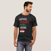 Father Husband Iraqis Legend Proud Dad Iraq Flag Tシャツ (正面フル)