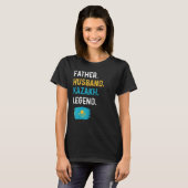 Father Husband Kazakh Legend Proud Dad Kazakhstan Tシャツ (正面フル)