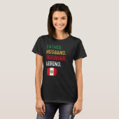 Father Husband Peruvian Legend Proud Dad Peru Flag Tシャツ (正面フル)