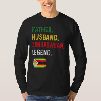 Father Husband Zimbabwean Legend Proud Dad Zimbabw Tシャツ