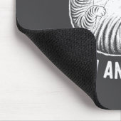 Father, I Am But Skin And Bones Funny Cat Dad Cat  マウスパッド (コーナー)