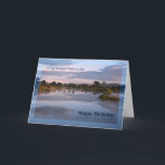 Father-in-Law, Lake at dawn誕生日 カード<br><div class="desc">雲が水面に反射する夜明けの湖の美しいビューフォト。誰か素晴らしにハッピーバースデーを望む方法。著作権Norma Cornes。</div>