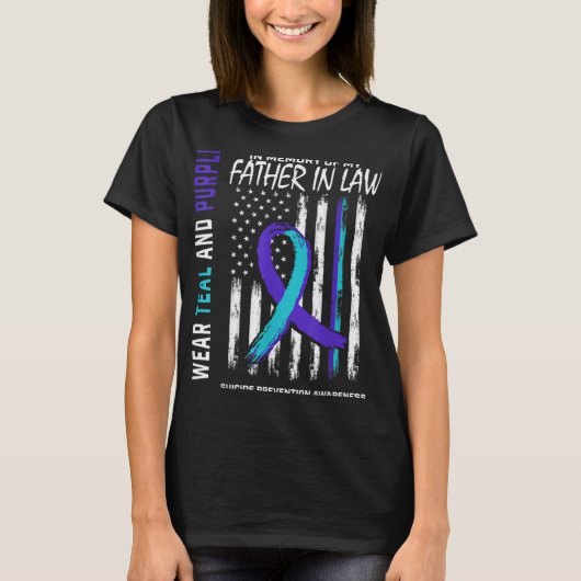 Father In Law Suicide Awareness Prevention America Tシャツ (正面)