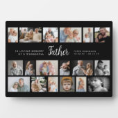 Father Memorial 18 Photo Collage フォトプラーク (正面)