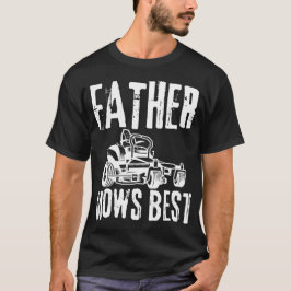Father Mows Best - Distressed Vintage Tシャツ