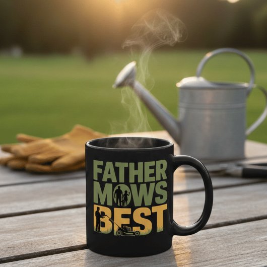 Father Mows Best Funny Gardening Dad  Mug Gift マグカップ