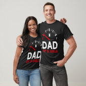 Father of 5 Girls Father's Day Dad Tシャツ (ユニセックス)