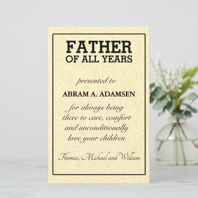 Father Of All Years賞 (スタンド正面)