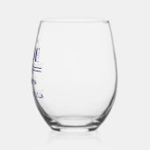 Father of Bride ステムなしワイングラス (左)
