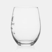 Father of Bride ステムなしワイングラス (左)