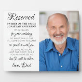 Father Of Bride Photo天国結婚 Memorial フォトプラーク (正面)