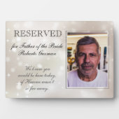 Father of Bride Photo Stars Seat Memorial 結婚's フォトプラーク (正面)