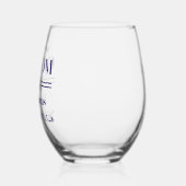 Father of Groom ステムなしワイングラス (左)