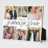 Father of the Bride Heart Then Now Photo Collage フォトプラーク (側面)