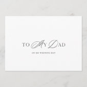 Father of the Bride Thank You Card 招待状 (正面)