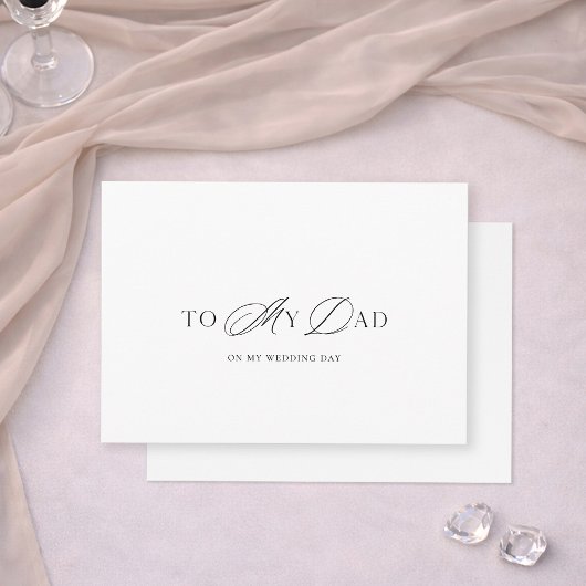 Father of the Bride Thank You Card 招待状