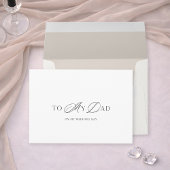 Father of the Bride Thank You Card 招待状