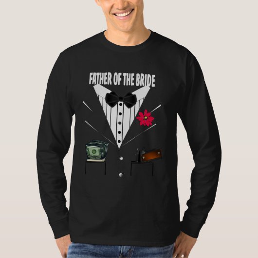 Father of the Bride Tuxedo Wedding Sample Group Tシャツ (正面)