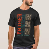 Father Of The Bride Wedding Barcode Scan For Payme Tシャツ (正面)