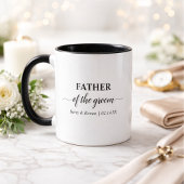 Father of the Groom Black and White Personalized マグカップ