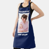 Father Of The Yearフォトパーソナライズされたカスタムダディ エプロン (インサイチュ)