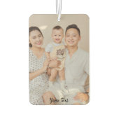 Father Photo Collage Custom Giant カーエアーフレッシュナー (裏面)