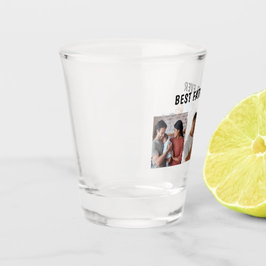Father Photo Collage Custom Giant ショットグラス (左)