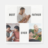 Father Photo Collage Custom Giant スタンダードランチョンナプキン (正面)